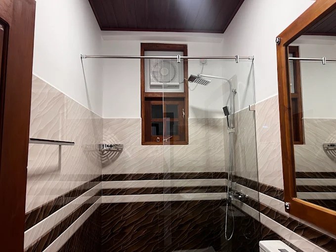 Hot water shower at Pro Max Villa